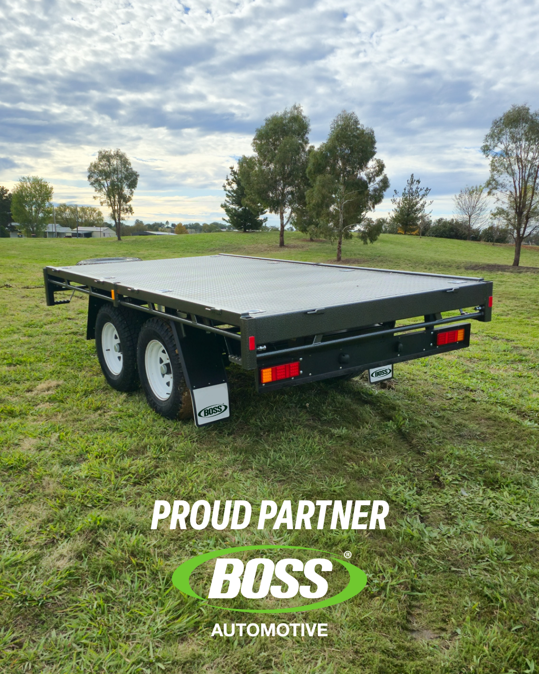 Boss Automotive flatbed trailer